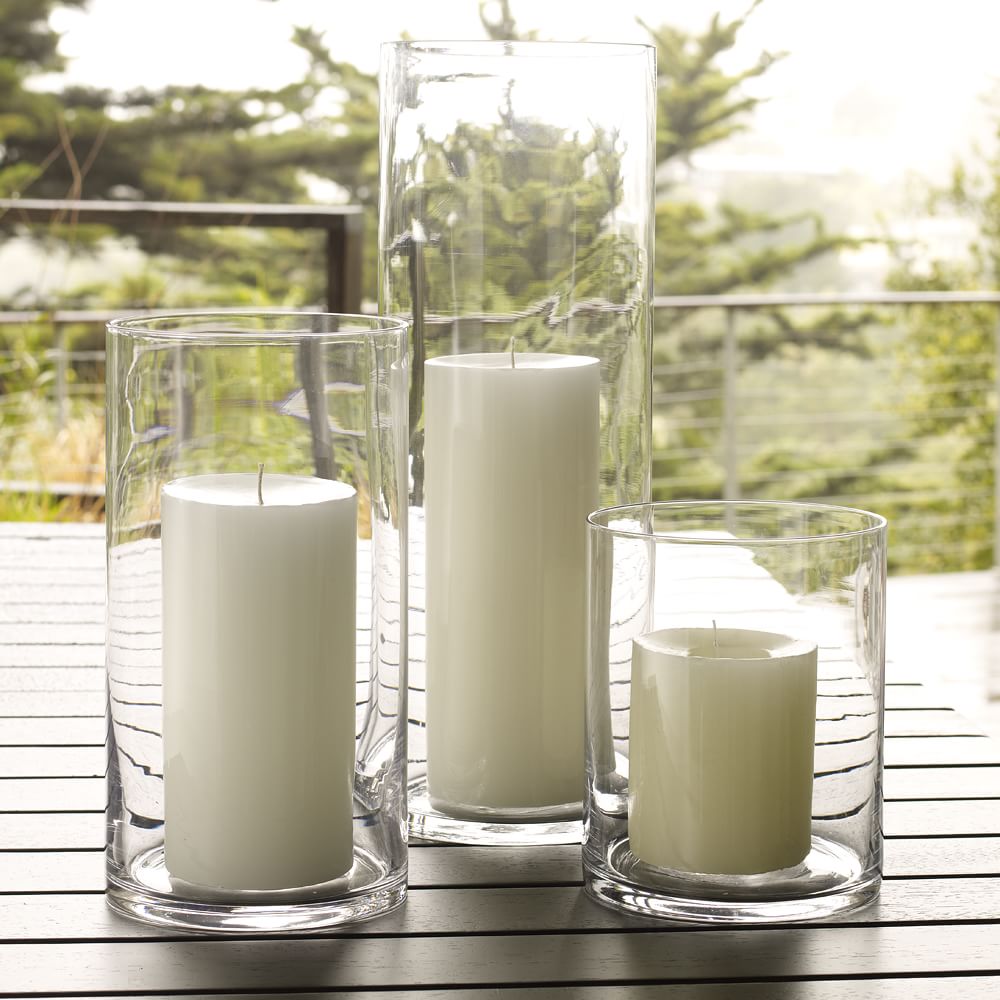 Simple Glass Candleholders