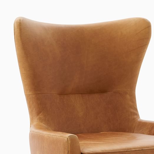 Erik Leather Wing Chair