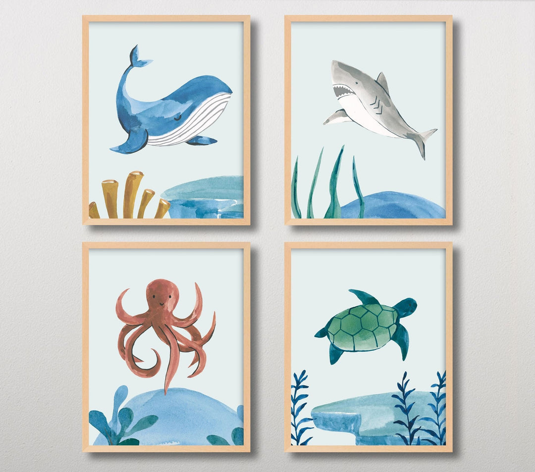 Minted Ocean Friends Wall Art by Teju Reval Print 1