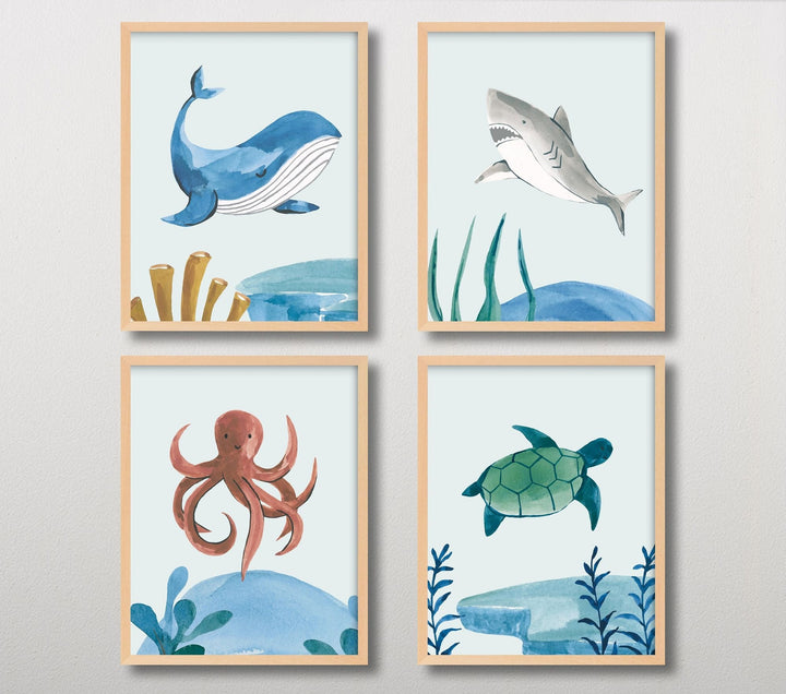 Minted Ocean Friends Wall Art by Teju Reval Print 1