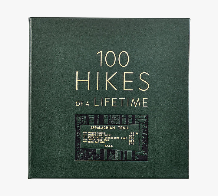 100 Hikes of A Lifetime Leather Bound Book