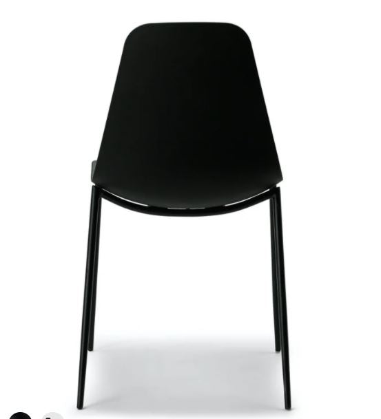 Svelti Pure Black Dining Chair Set Of 2