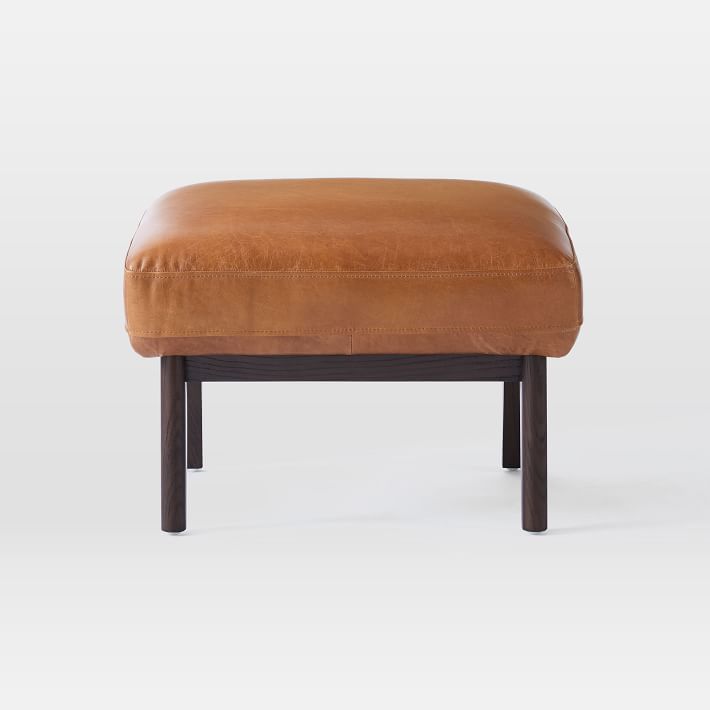 Ryder Leather Ottoman