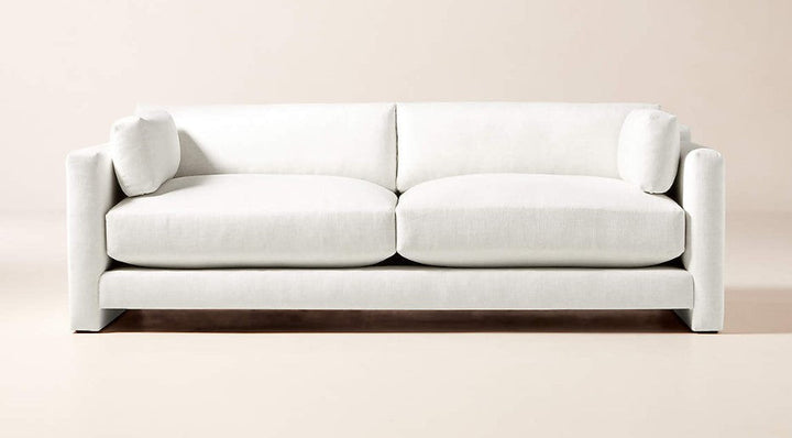 MARGUERITE 90" WHITE PERFORMANCE FABRIC SOFA