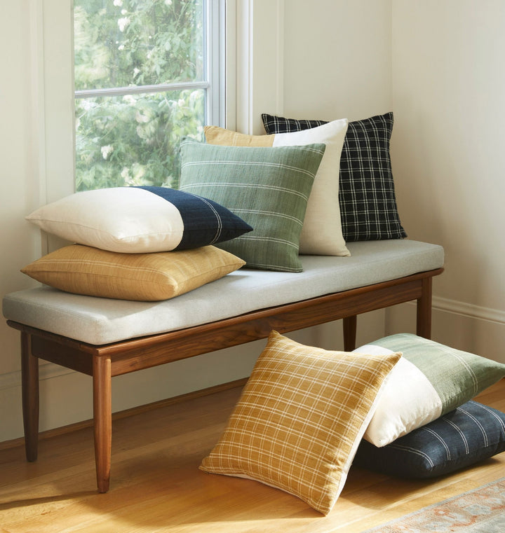 Color Block Silk Pillow Cover