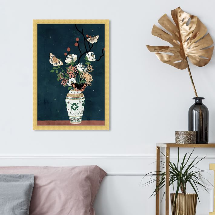 Oliver Gal Delicate Framed Art