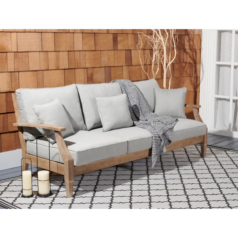 Ducan Wide Outdoor Patio Sofa with Sunbrella Cushions