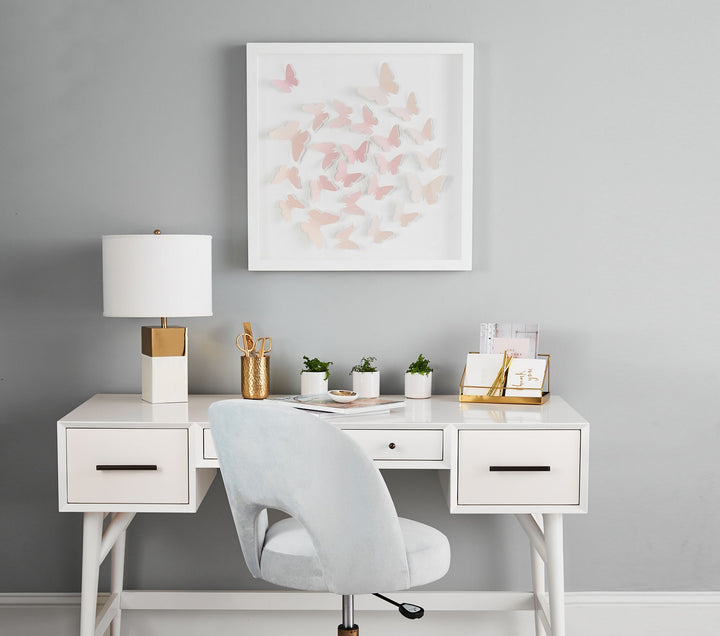 Folded Butterfly Framed Art-24.5"x24.5"