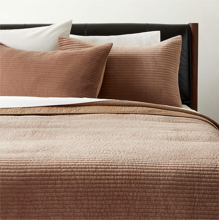 SHADOW TOFFEE VELVET FULL/QUEEN QUILT