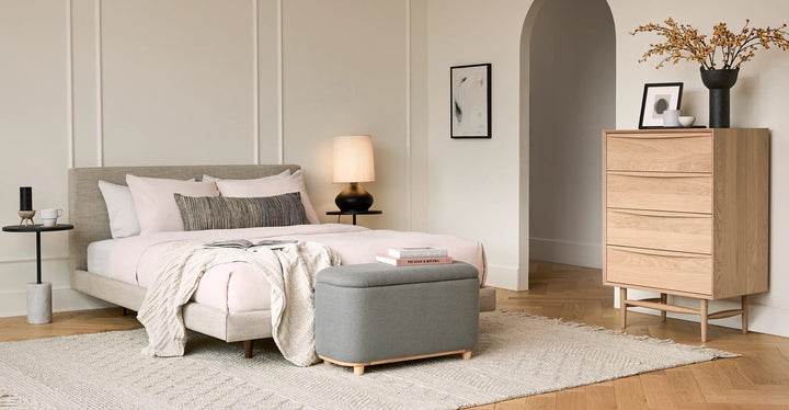 Tessu Clay Taupe Bed- Queen