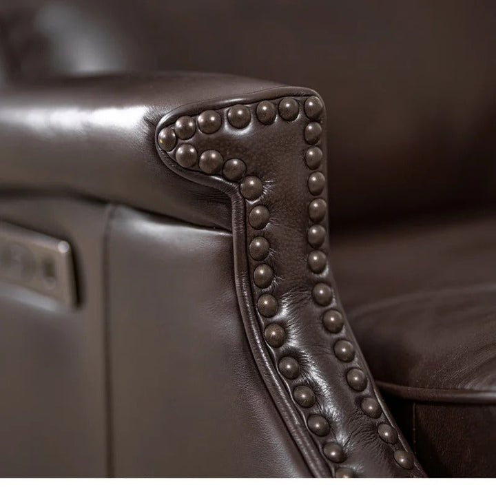 Hekkin Genuine Leather Power Standard Recliner