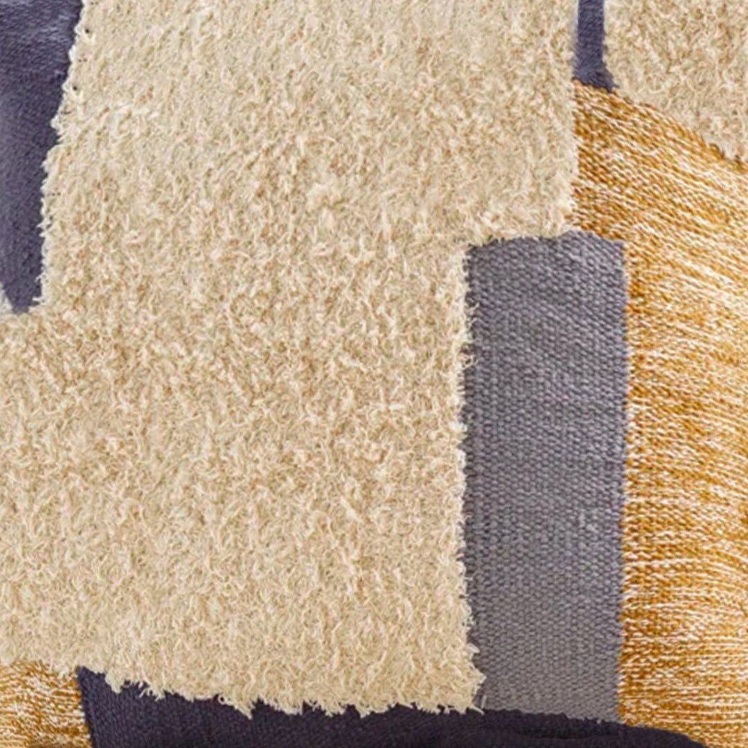 Iban Embroidered Cotton Throw Pillow