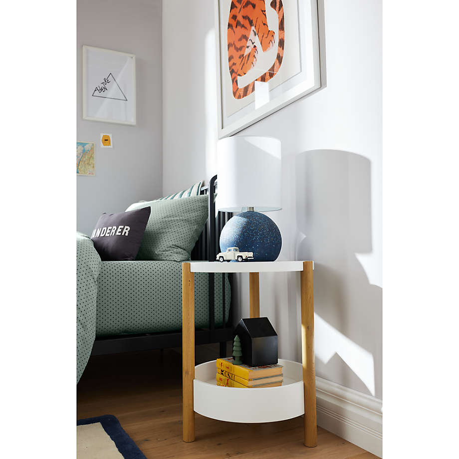 Dark Blue Terrazzo Kids Table Lamp