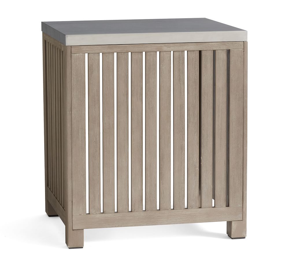 Abbott Outdoor Kitchen Acacia Convertable Refrigerator Cabinet