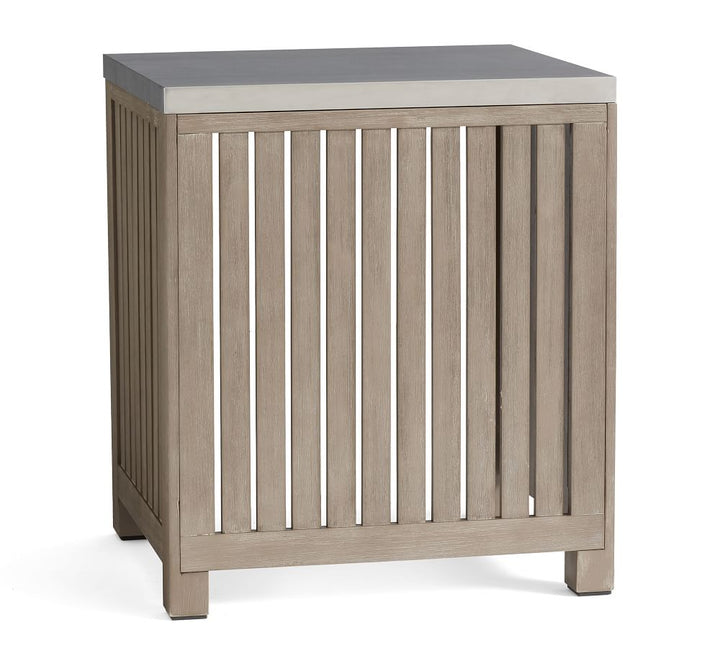 Abbott Outdoor Kitchen Acacia Convertable Refrigerator Cabinet