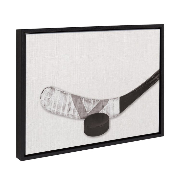 Hockey Portrait Horizontal by Uniek With Frame