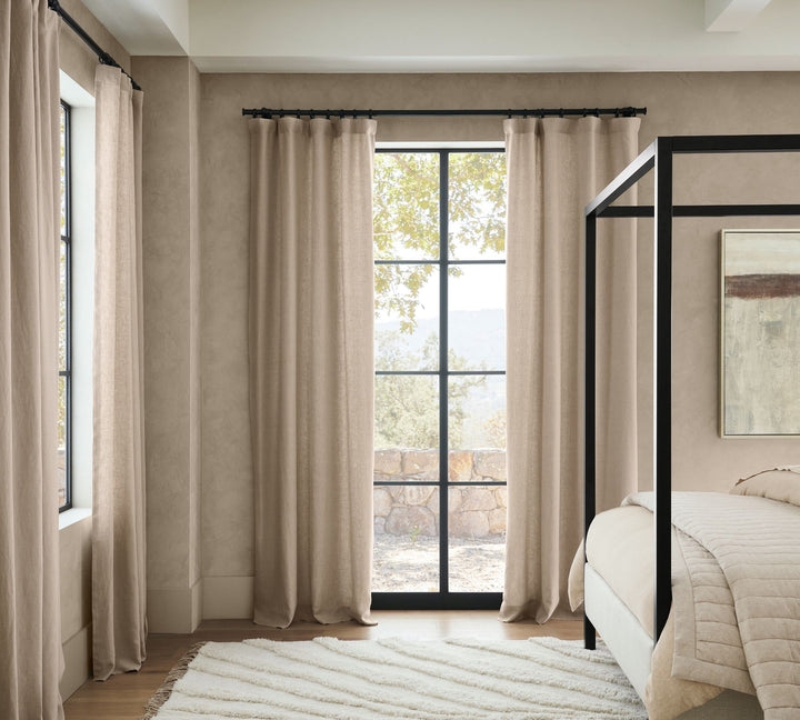 Custom Belgian Flax Linen Blackout Curtain-150"