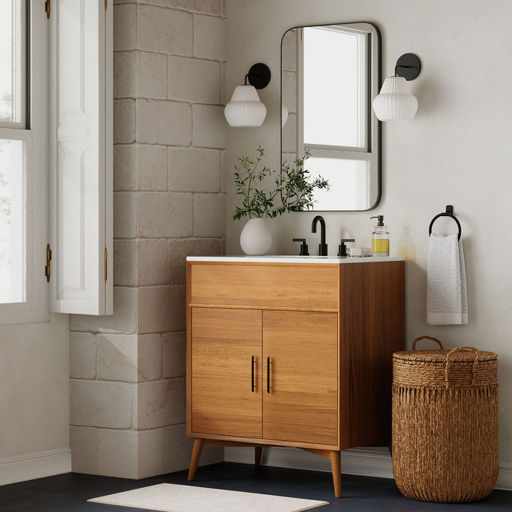 Mid Century Single Bathroom Vanity