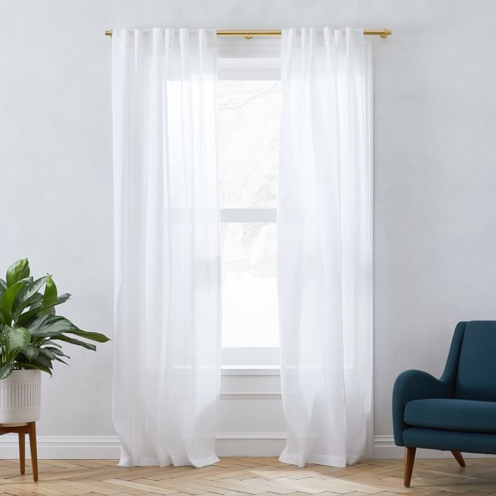 Sheer European Flax Linen Curtain