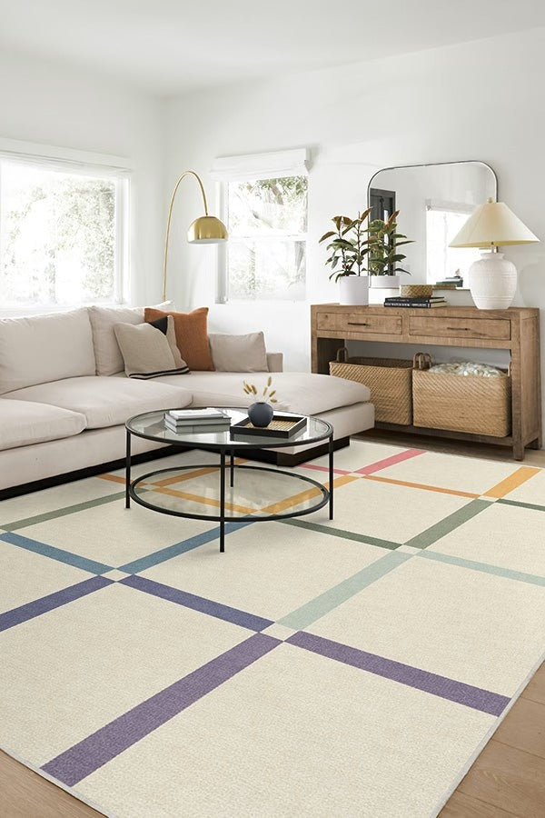 The Home Edit Joanna Ivory Rainbow Rug 8x10