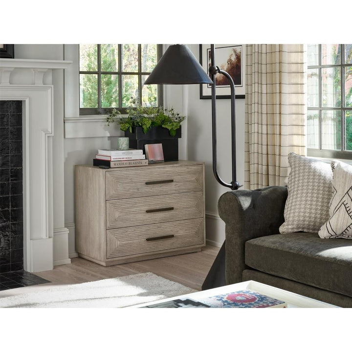 James Modern Classic Grey 3 Drawer Wood Dresser