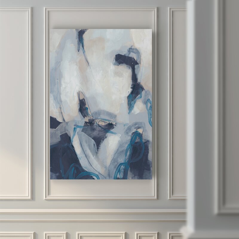 Blue Process Wrapped Canvas Print No Frame-40"x30"