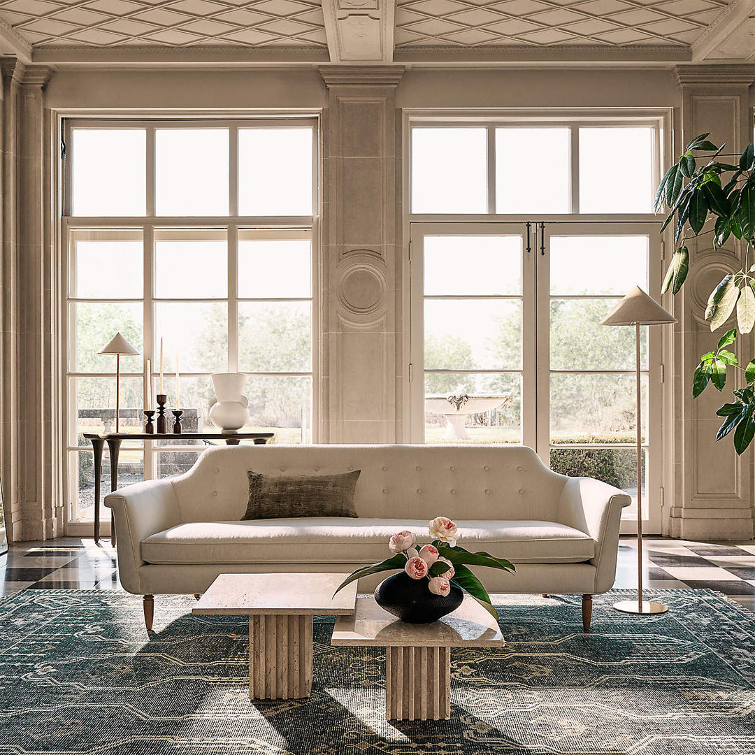 CALA SMOKED GREEN HAND KNOTTED NEW ZEALAND WOOL AREA RUG