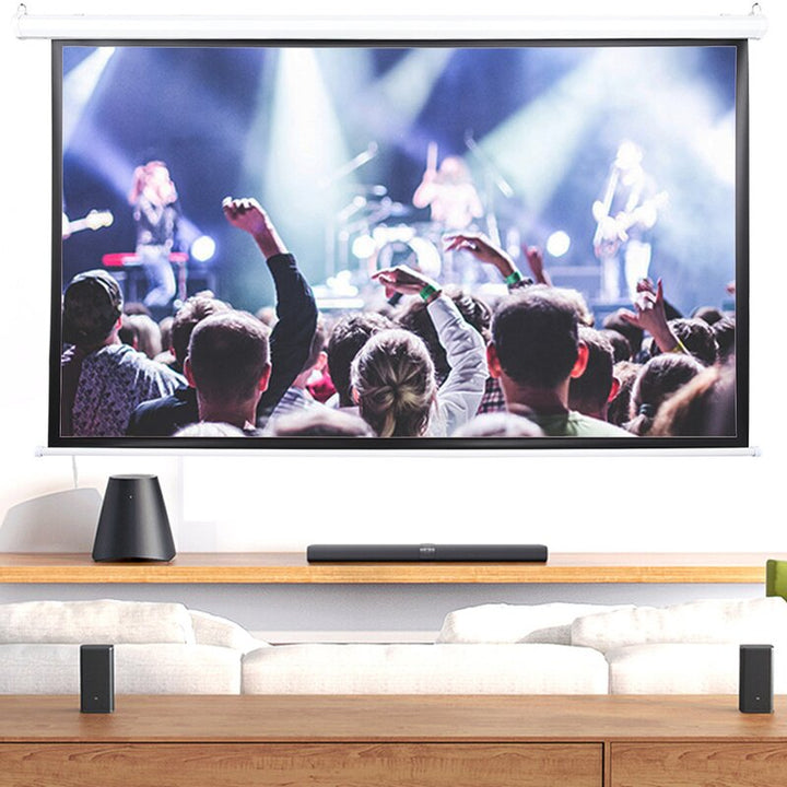 White Portable Folding Frame Projector Screen