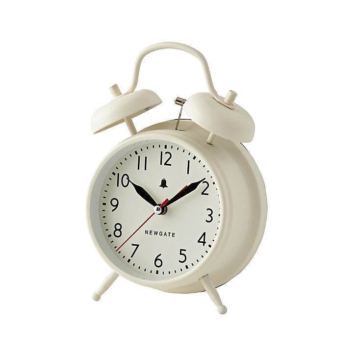 White Retro Alarm Clock