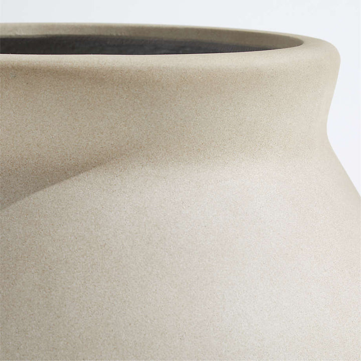 Wabi Large Sand Fiberstone Planter