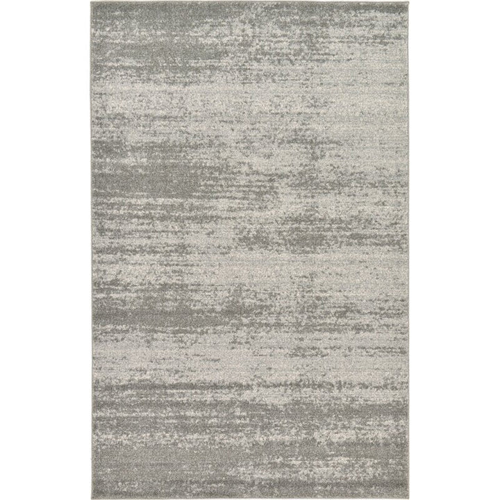 Croslin Abstract Light Gray Area Rug-9'x12'