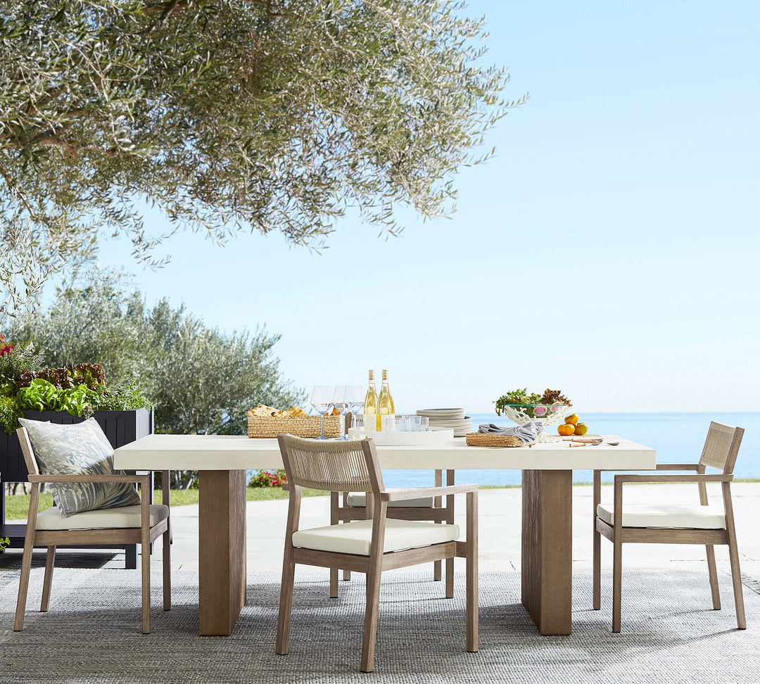 Pomona Concrete & Rectangular Outdoor Dining Table