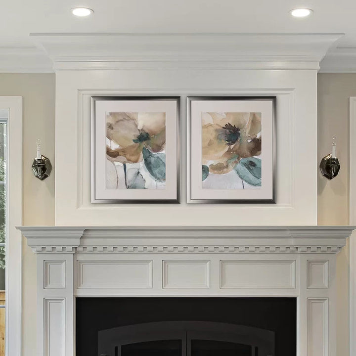 Areesa Watercolor Poppy 2 Pieces