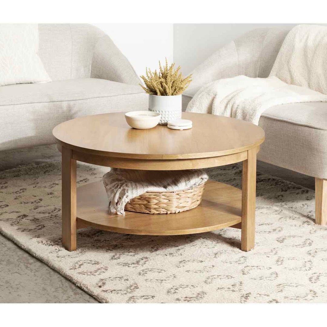 Aamnah Prayash Tiered Round Living Room Coffee Table