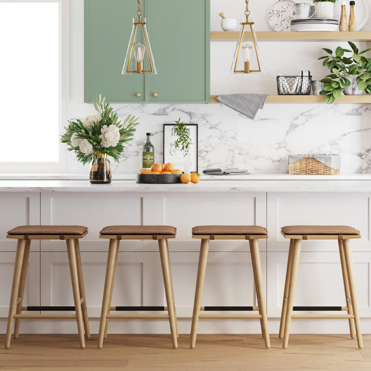 Lauran Solid Wood 24" Counter Stool