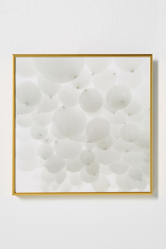 All White Wall Art With Frame