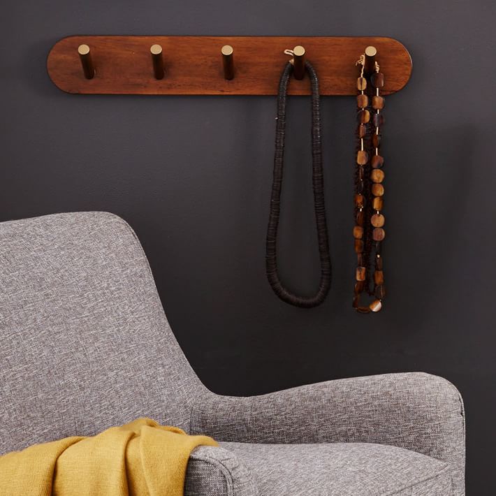 Mid Century Wall Rack Acorn