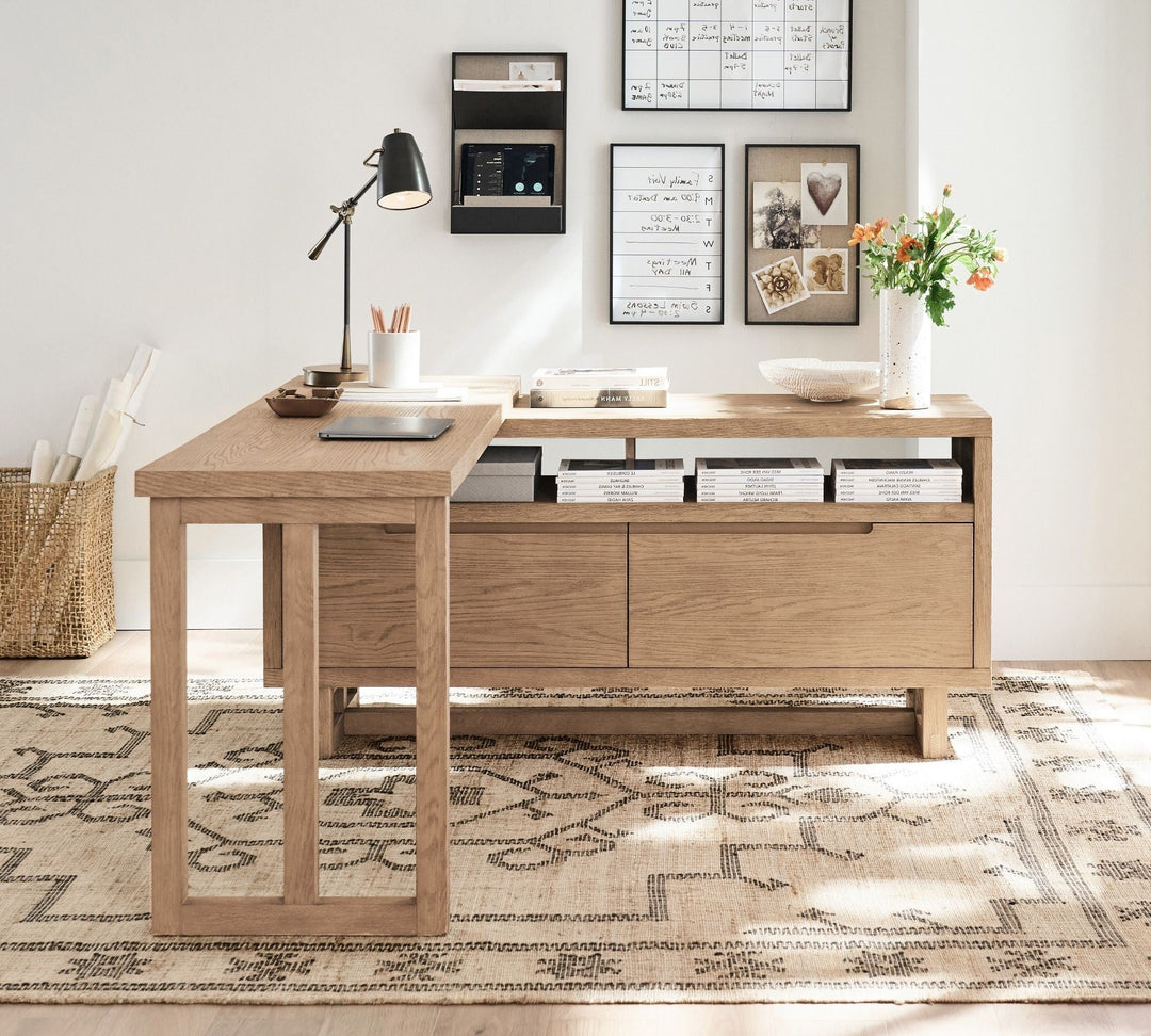 Portola L Shape Rotating Desk-Left