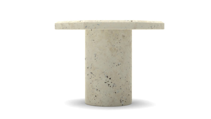 ROCA TRAVERTINE PILLAR CANDLE STAND MEDIUM