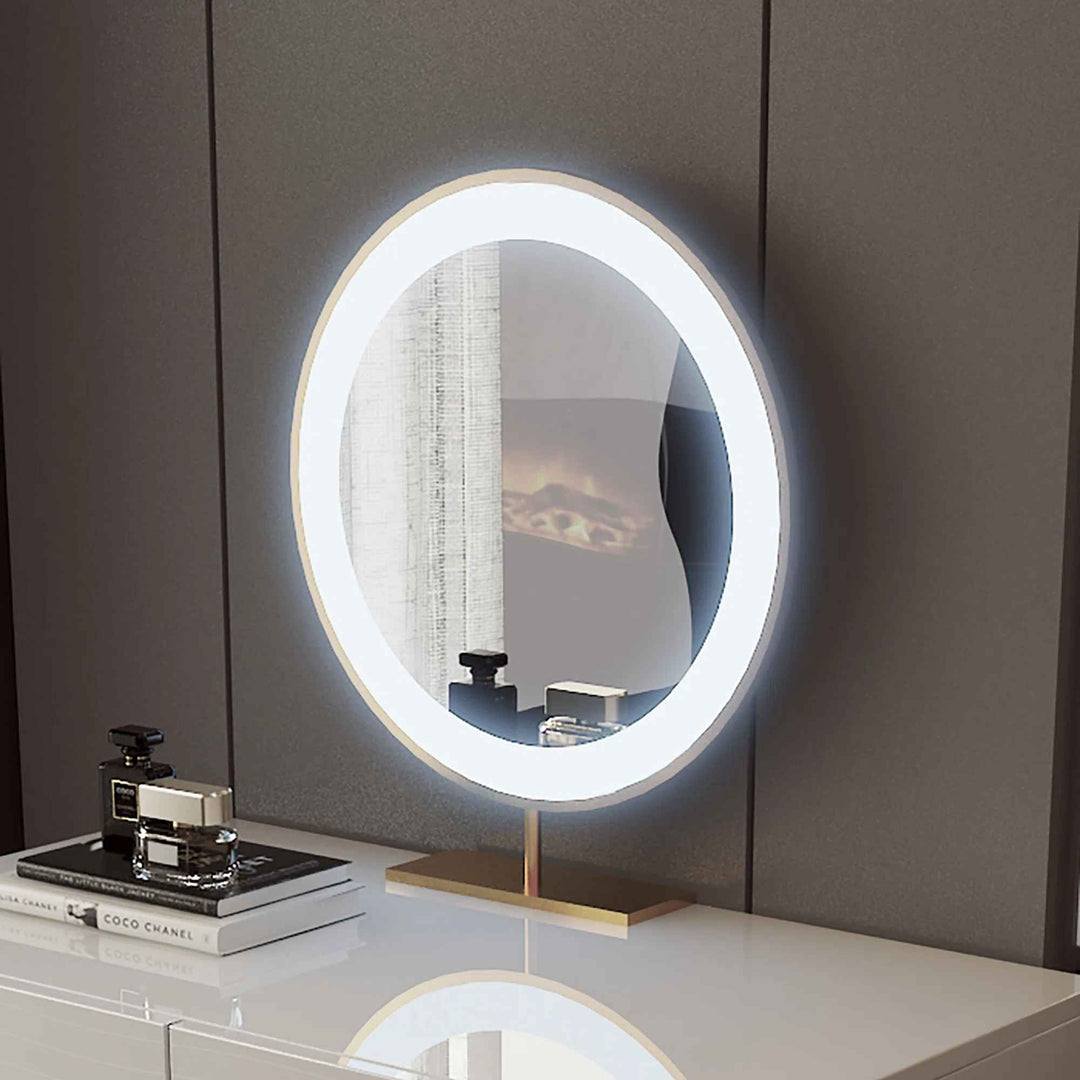 Round Makeup LED Mirror