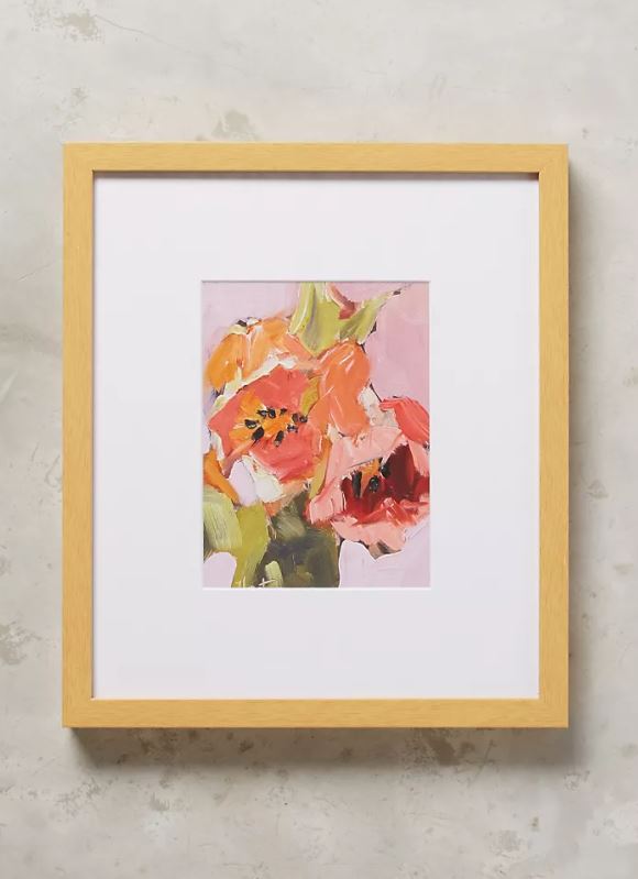 Orange Tulips Wall Art Framed
