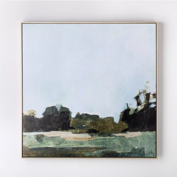Treeline Abstract Canvas With Frame