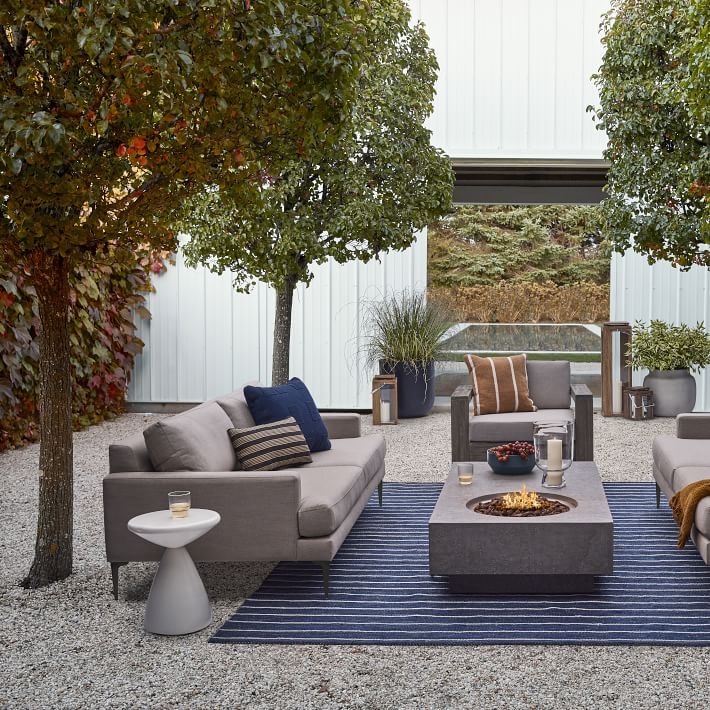 Cord Stripe Indoor Rug Midnight 8'x12'