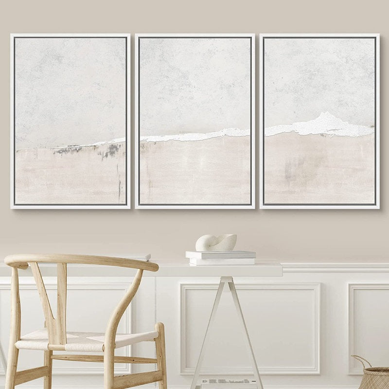 Industrial Grunge White Gray Abstract