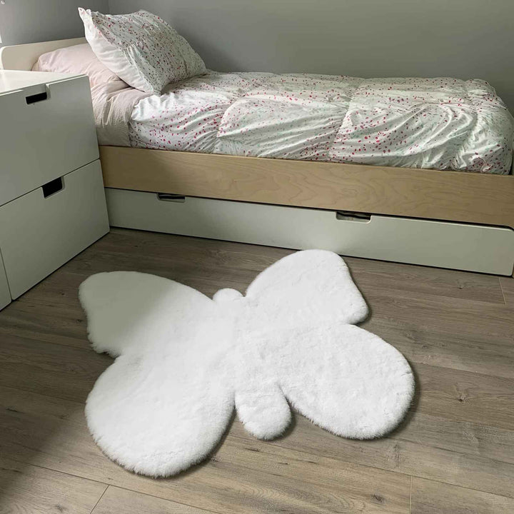 Aleen Butterfly Shag Area Rug-36"x36"