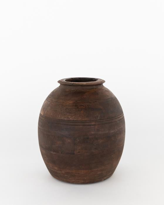 Aged Wood Vase