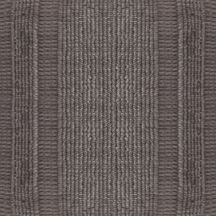 Fog Grey Textured Plaid 18"x18" Pouf