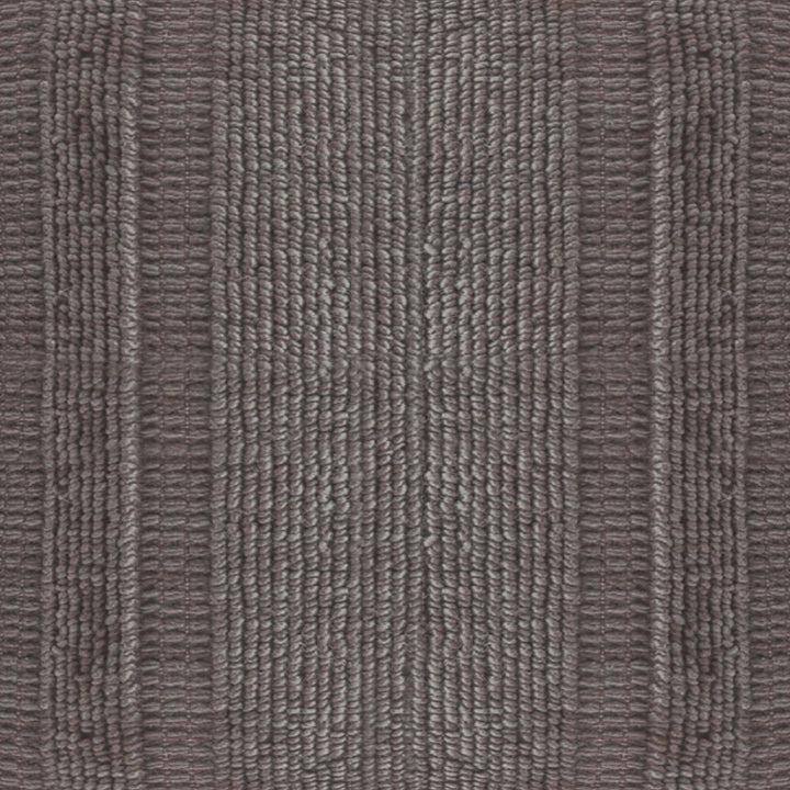 Fog Grey Textured Plaid 18"x18" Pouf