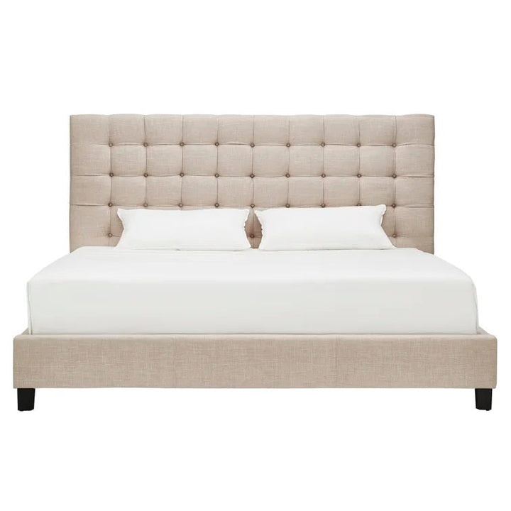 Trevoux Tufted Upholstered Low Profile Platform Bed