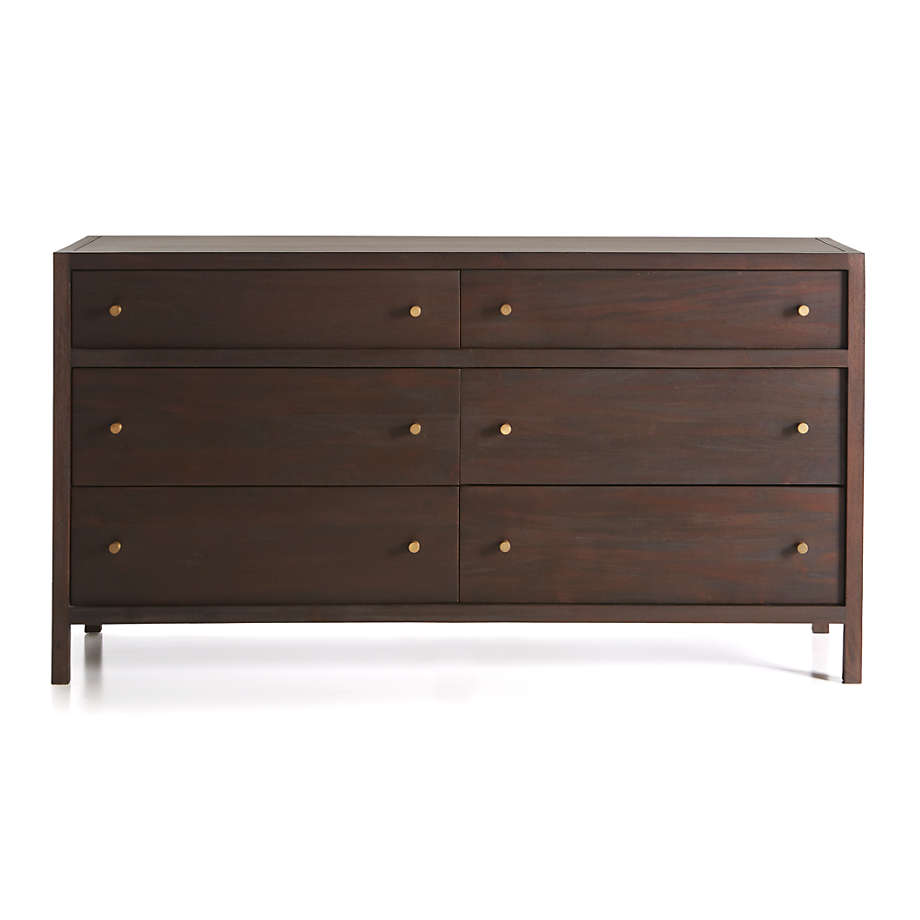 Keane Wenge 6 Drawer Wood Dresser